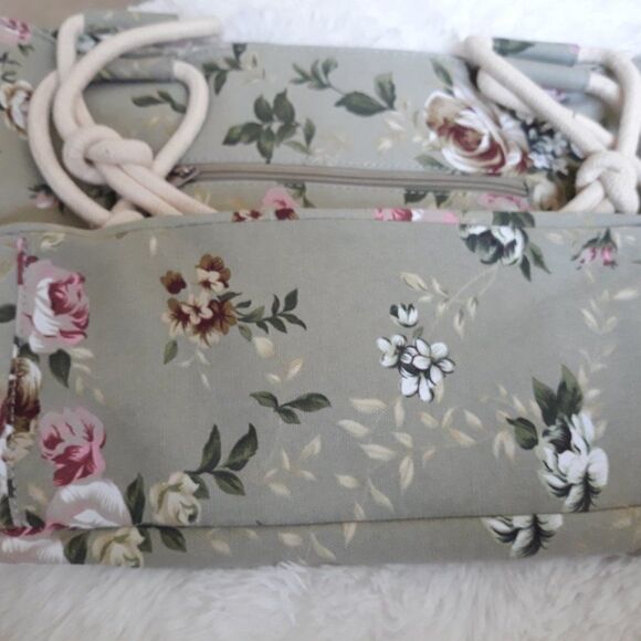 Farmhouse Is My Style ~ Canvas Oversized Purse / Tote / Bag ~ Golden Rose ~ NEW! - Picture 7 of 7